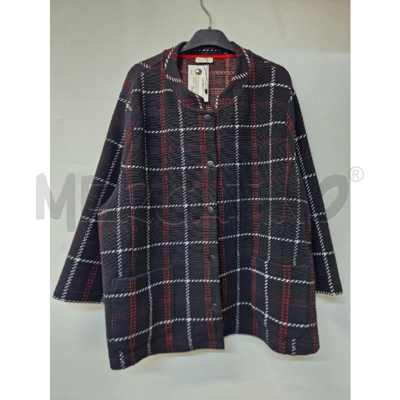 GIACCA DONNA GERRY WEBER NERO ROSSO BIANCO QUADRI | Mercatino dell'Usato Acerra 1
