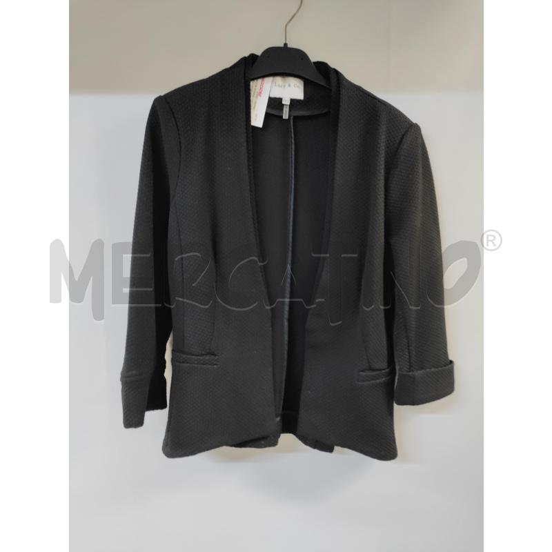 GIACCA DONNA LUCY&CO NERO LAMINATA | Mercatino dell'Usato Acerra 1