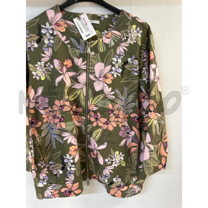 GIACCA DONNA LUISA VIOLA VERDE FIORI ROSA | Mercatino dell'Usato Acerra 1