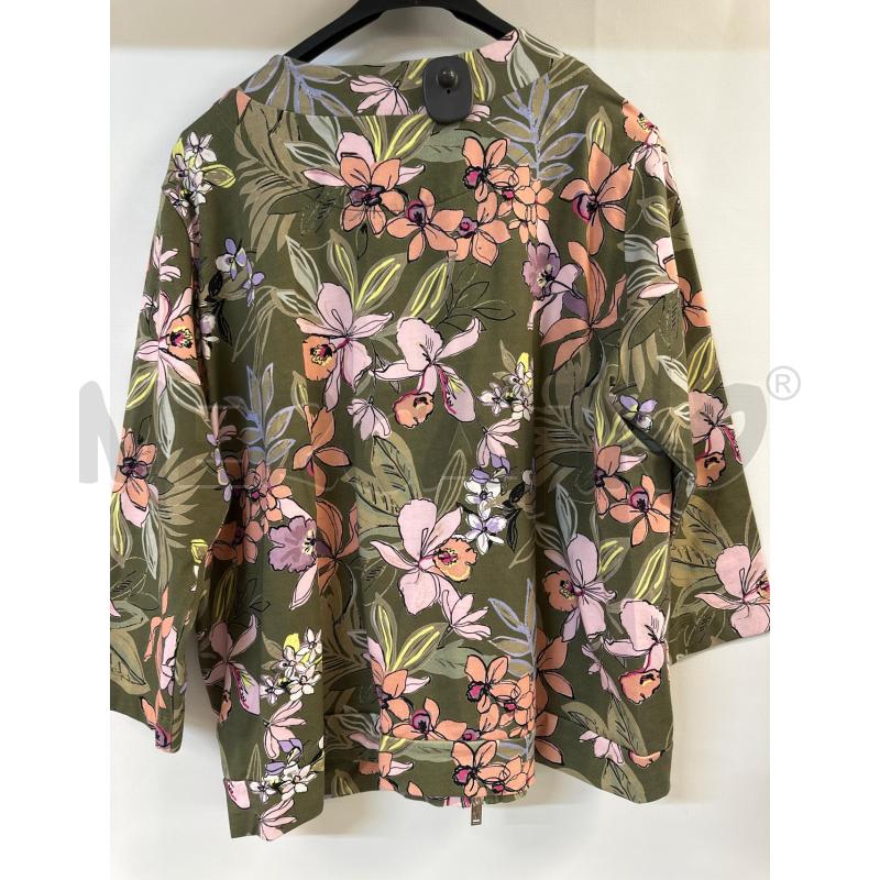 GIACCA DONNA LUISA VIOLA VERDE FIORI ROSA | Mercatino dell'Usato Acerra 2