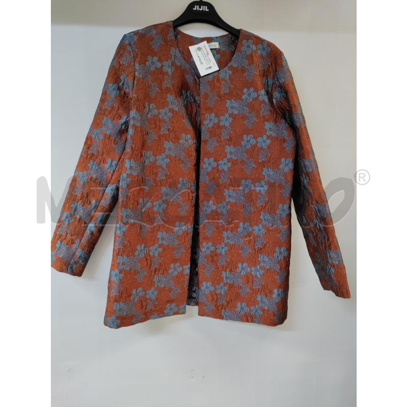GIACCA DONNA LUNGA RAMATA FIORI AZZURRO AVENUE | Mercatino dell'Usato Acerra 1