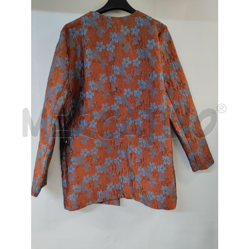 GIACCA DONNA LUNGA RAMATA FIORI AZZURRO AVENUE | Mercatino dell'Usato Acerra 2