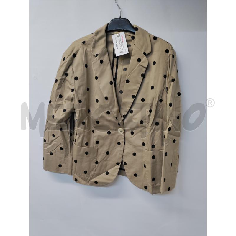 GIACCA DONNA MAXMARA BEIGE POIS NERO | Mercatino dell'Usato Acerra 1