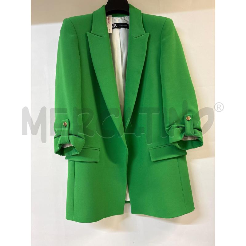 GIACCA DONNA ZARA VERDE  | Mercatino dell'Usato Acerra 1
