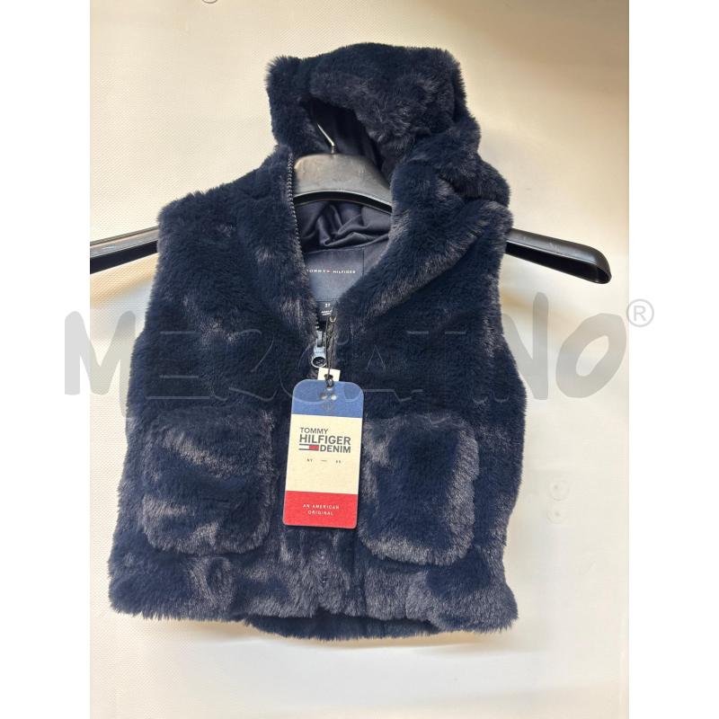 GILET BAMBINA TOMMY HILFIGER BLU PELLICCIOTTO | Mercatino dell'Usato Acerra 1