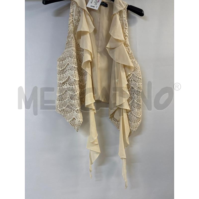 GILET DONNA BEIGE RICAMI GUESS | Mercatino dell'Usato Acerra 1