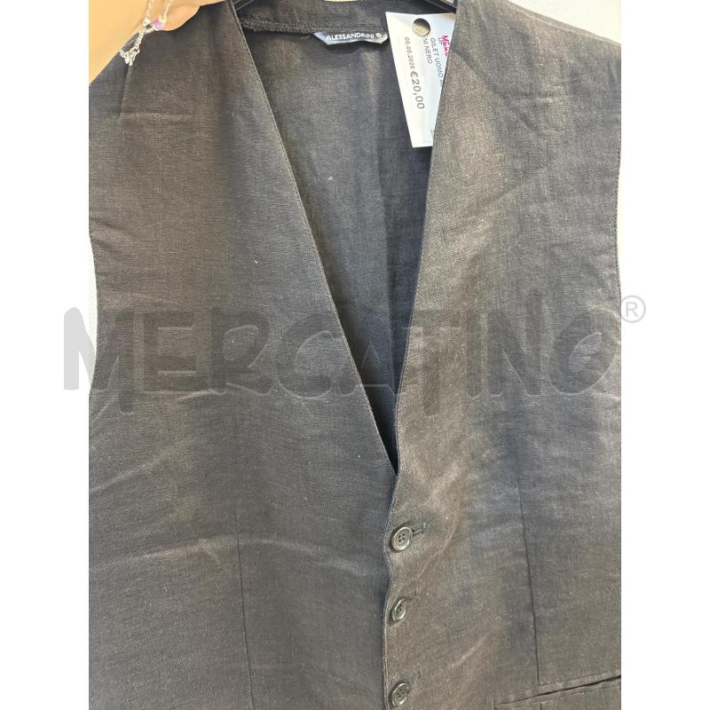 GILET UOMO ALESSANDRINI NERO | Mercatino dell'Usato Acerra 2
