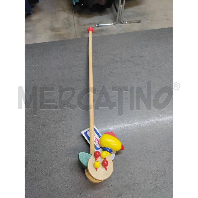 GIOCO LEGNO CON RUOTE PULCINO | Mercatino dell'Usato Acerra 1
