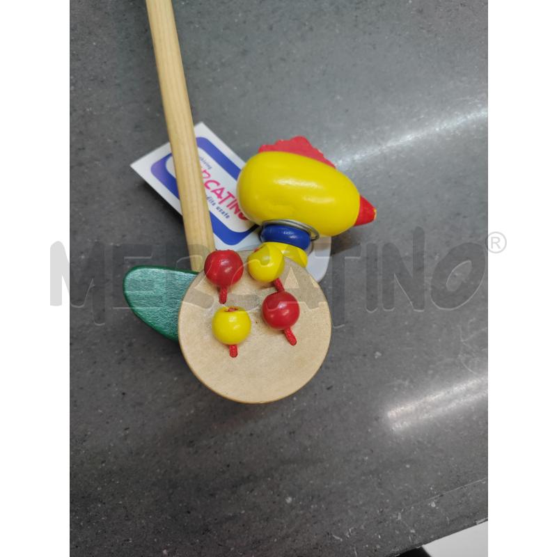 GIOCO LEGNO CON RUOTE PULCINO | Mercatino dell'Usato Acerra 2