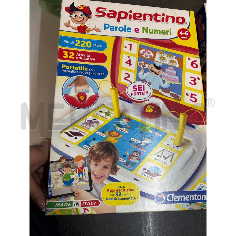 GIOCO SAPIENTINO PAROLE E NUMERI CLEMENTONI | Mercatino dell'Usato Acerra 1