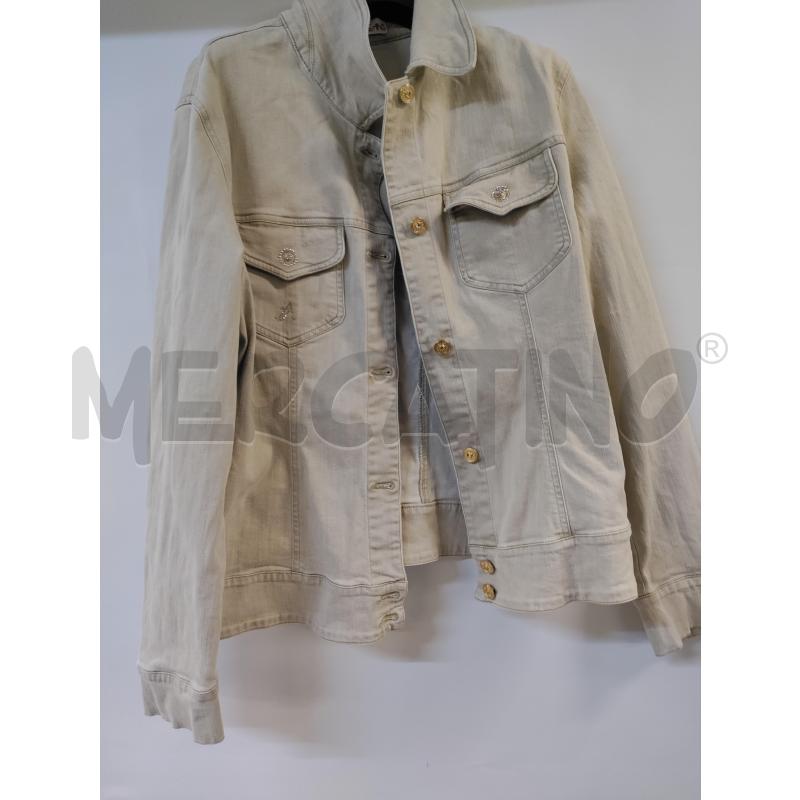 GIUBBINO DONNA AQUAJEANS BEIGE BOTTONI DORATO | Mercatino dell'Usato Acerra 1