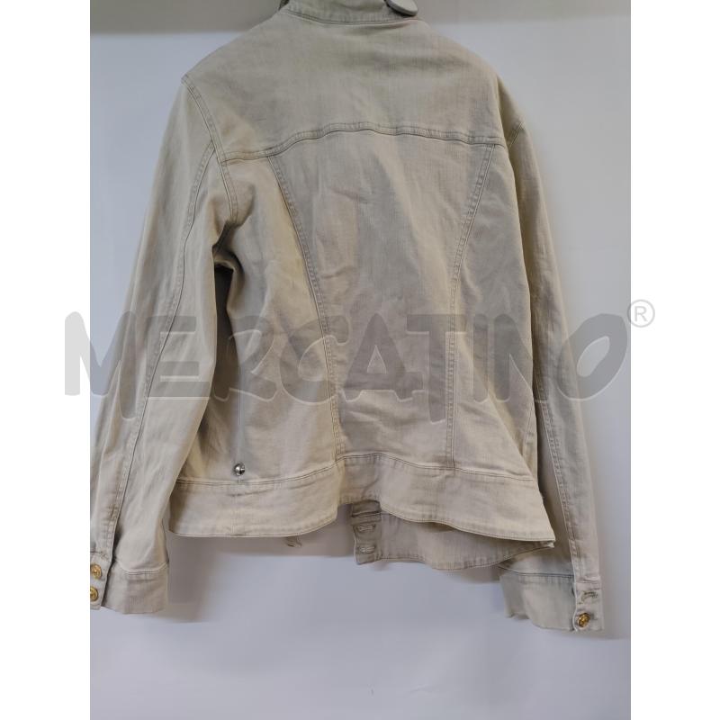 GIUBBINO DONNA AQUAJEANS BEIGE BOTTONI DORATO | Mercatino dell'Usato Acerra 2