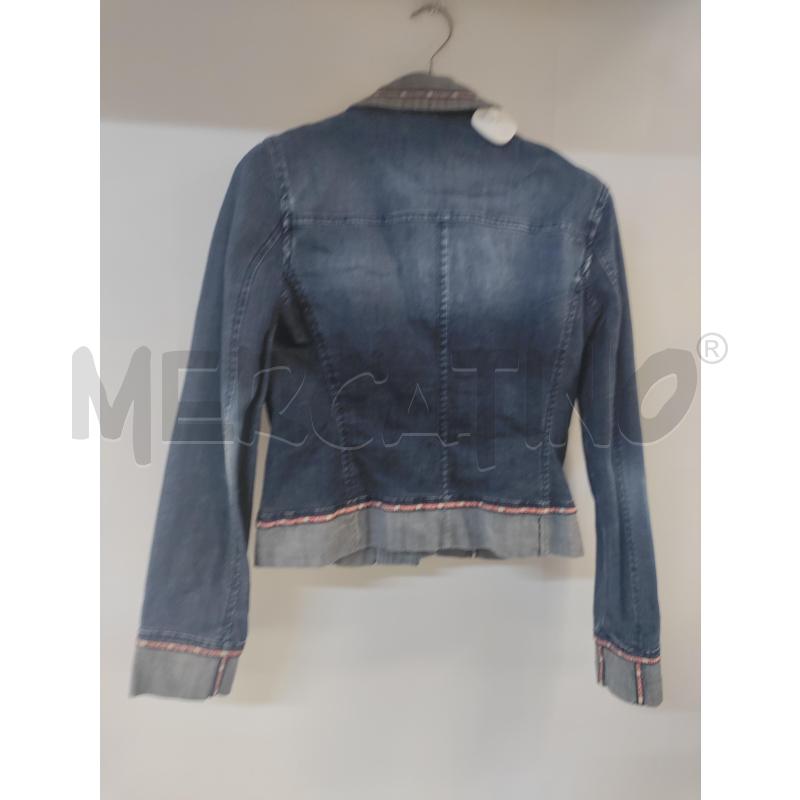 GIUBBINO DONNA MOSCHINO JEANS BLU DETTAGLI ROSSO | Mercatino dell'Usato Acerra 2