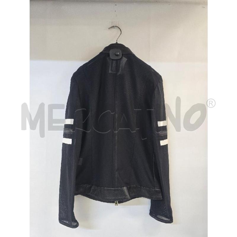 GIUBBINO DONNA VERA PELLE NICE-G NERO BIANCO VELO | Mercatino dell'Usato Acerra 2
