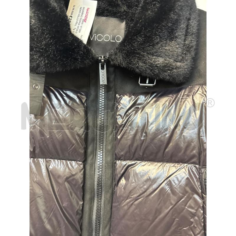 GIUBBINO DONNA VICOLO NERO COLLO PELLICCIA | Mercatino dell'Usato Acerra 2