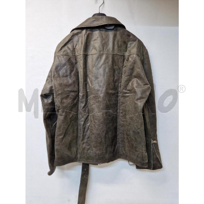 GIUBBINO UOMO GRIGIO FODERA BEIGE BLU VERA PELLE | Mercatino dell'Usato Acerra 2