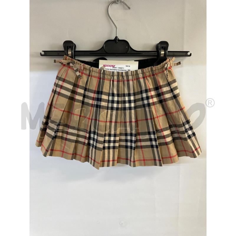 GONNA BAMBINA BURBERRY BEIGE NERO | Mercatino dell'Usato Acerra 1