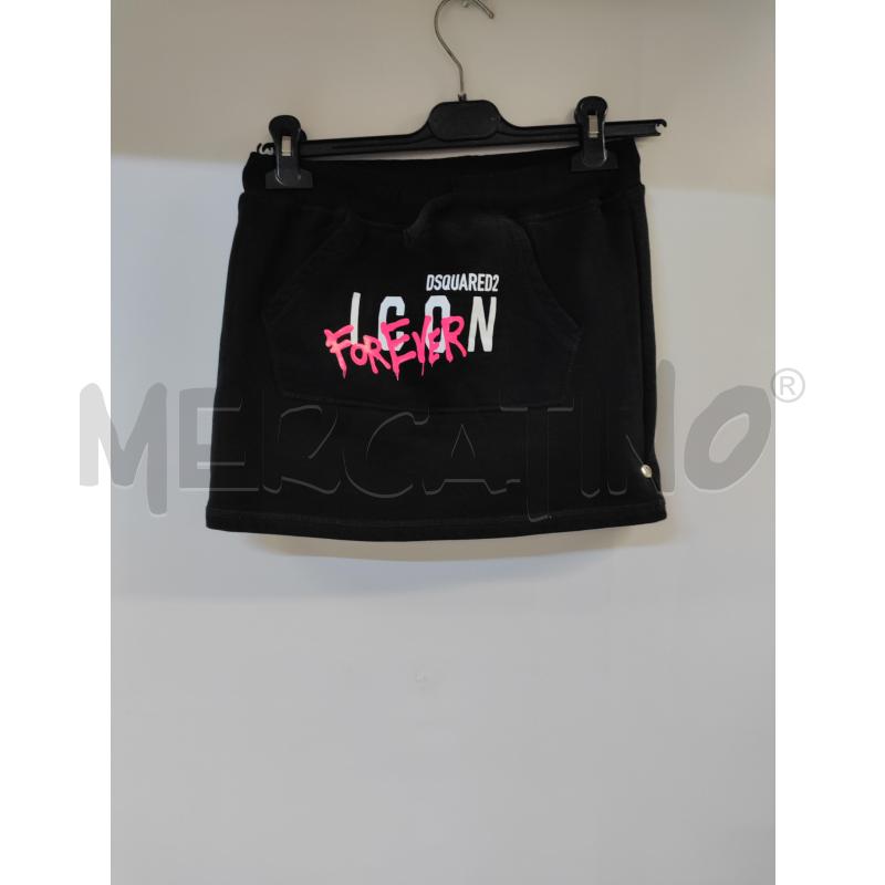 GONNA BAMBINA DSQUARED ICON FOREVER NERO | Mercatino dell'Usato Acerra 1