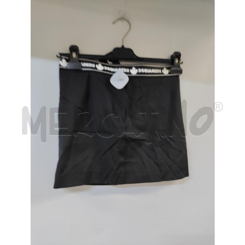 GONNA BAMBINA DSQUARED NERO SCRITTA BIANCO | Mercatino dell'Usato Acerra 2