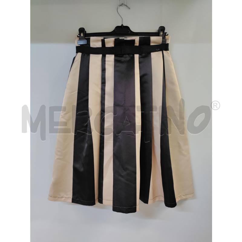 GONNA IMPERIAL BEIGE NERO RIGATA | Mercatino dell'Usato Acerra 1