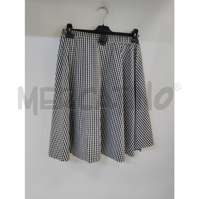 GONNA KOCCA NERO BIANCO QUADRETTI | Mercatino dell'Usato Acerra 2