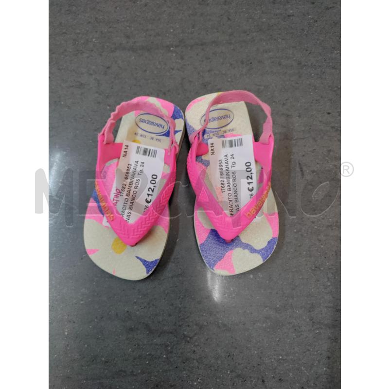 INFRADITO BAMBINAHAVAIANAS BIANCO ROSA | Mercatino dell'Usato Acerra 1