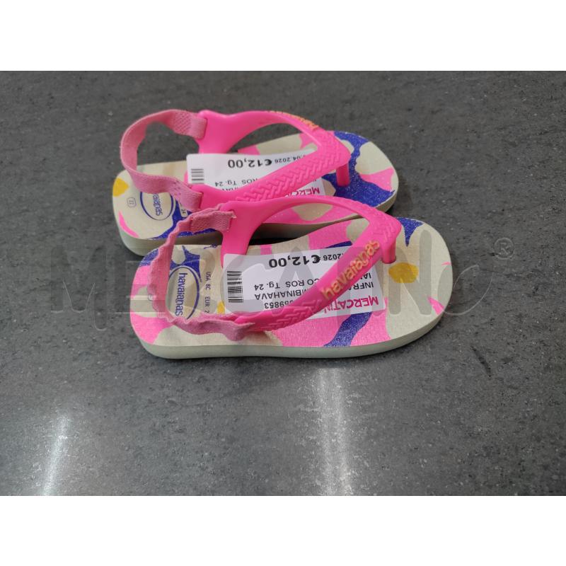 INFRADITO BAMBINAHAVAIANAS BIANCO ROSA | Mercatino dell'Usato Acerra 2