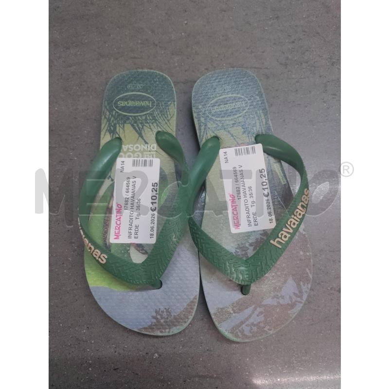 INFRADITO HAVAIANAS VERDE  | Mercatino dell'Usato Acerra 1