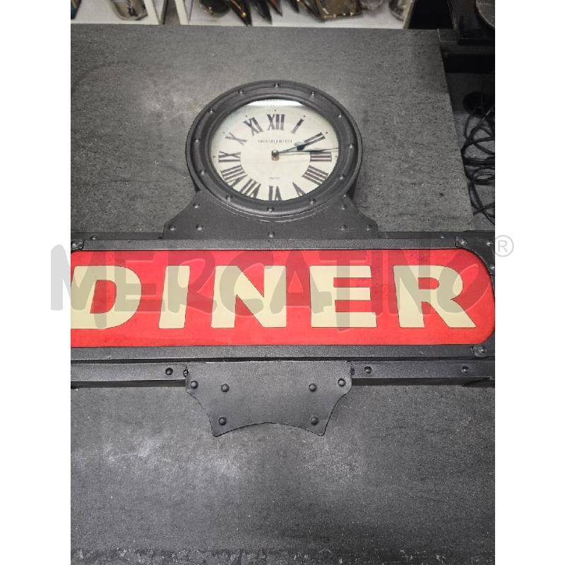 INSEGNA OROLOGIO DINER CON OROLOGIO KARE DESIGN | Mercatino dell'Usato Acerra 1
