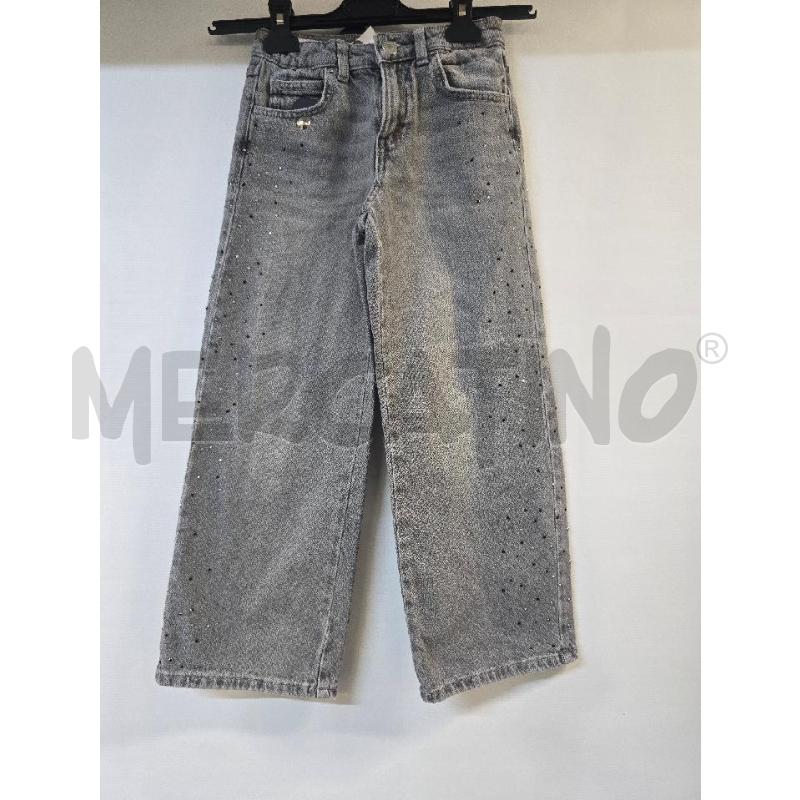 JEANS BAMBINA ZARA GRIGIO CON STRASS | Mercatino dell'Usato Acerra 1