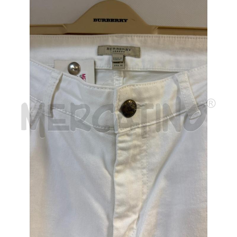 JEANS DONNA BURBERRY BIANCO | Mercatino dell'Usato Acerra 2