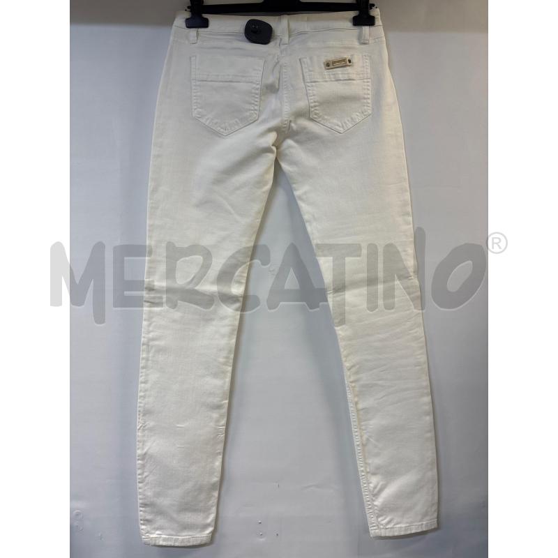 JEANS DONNA ELISABETTA FRANCHI BIANCO CON BORCHIE | Mercatino dell'Usato Acerra 3