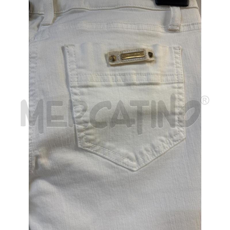 JEANS DONNA ELISABETTA FRANCHI BIANCO CON BORCHIE | Mercatino dell'Usato Acerra 4