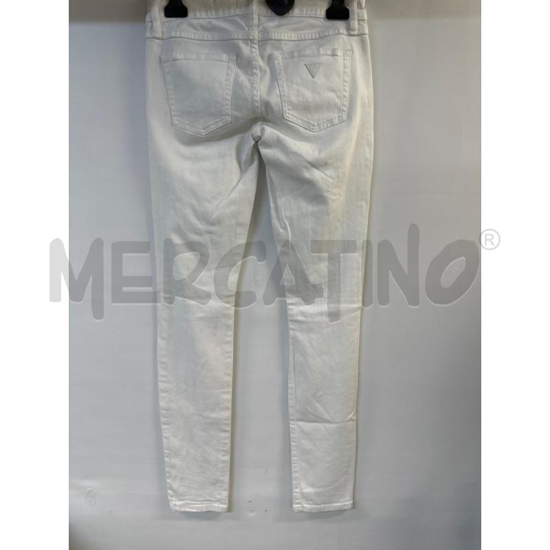 JEANS DONNA GUESS BIANCO CON STRAPPI | Mercatino dell'Usato Acerra 2