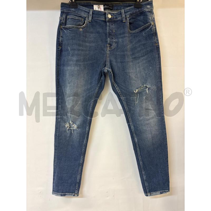 JEANS UOMO ZARA MAN SCURO CON STRAPPI | Mercatino dell'Usato Acerra 1