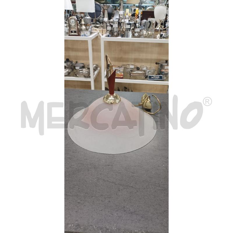 LAMPADARIO 1 LUCE BIANCO ROSA | Mercatino dell'Usato Acerra 1