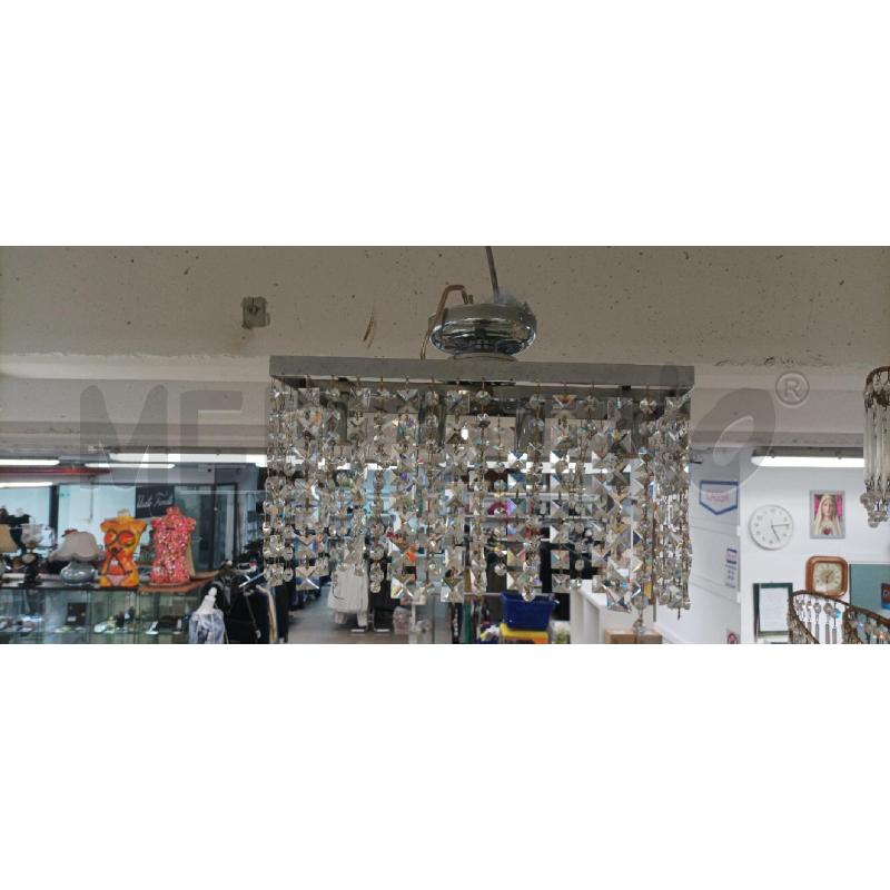 LAMPADARIO 4 LUCI RETTANGOLARE SILVER | Mercatino dell'Usato Acerra 1