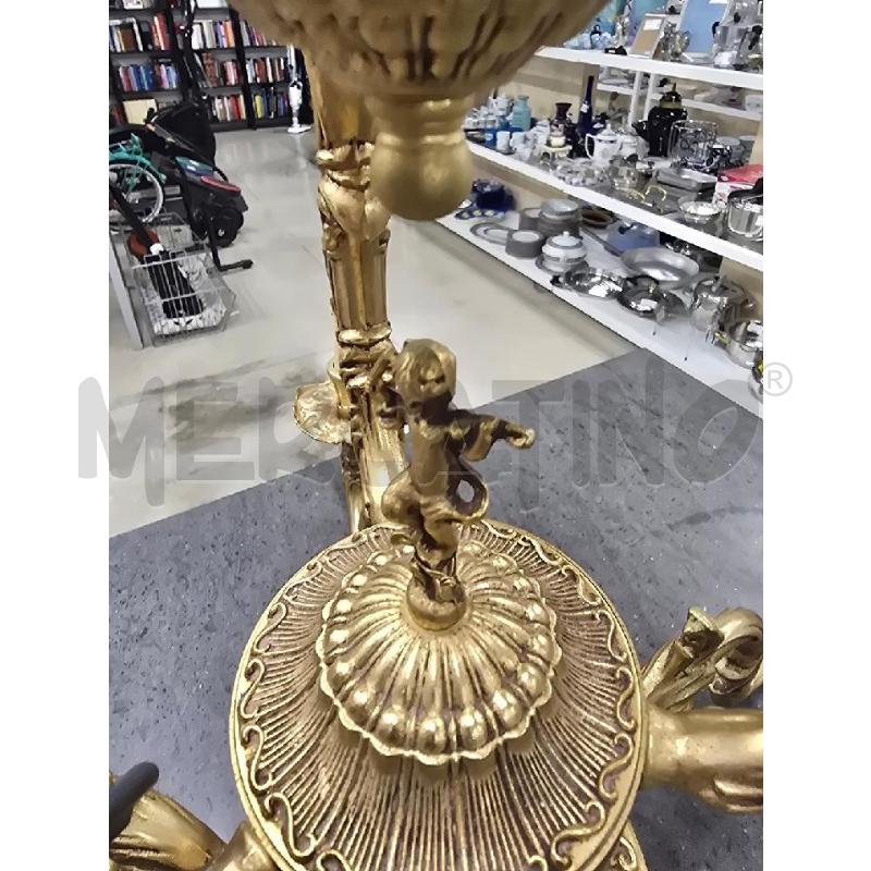 LAMPADARIO 5 LUCI DORATO | Mercatino dell'Usato Acerra 2