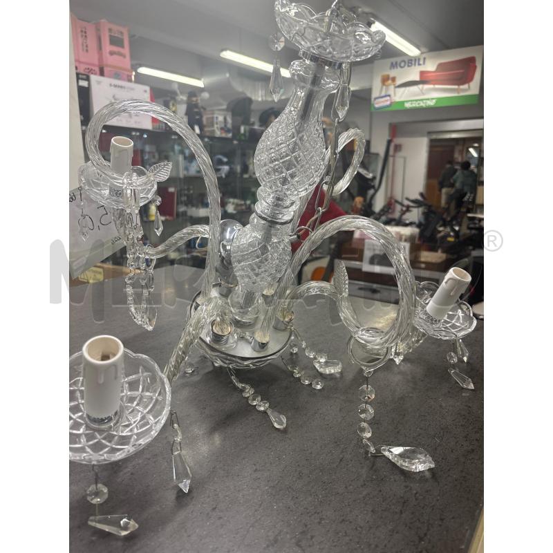 LAMPADARIO TRASPARENTE 3LUCI GOCCIE  | Mercatino dell'Usato Acerra 2