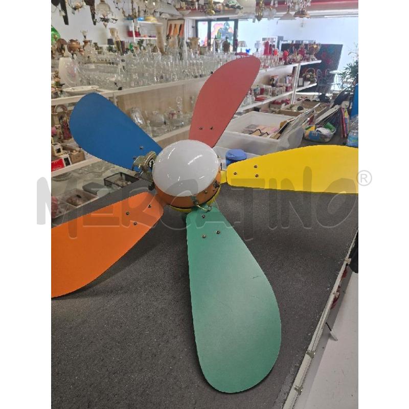 LAMPADARIO VENTILATORE PALE VARI COLORI | Mercatino dell'Usato Acerra 1