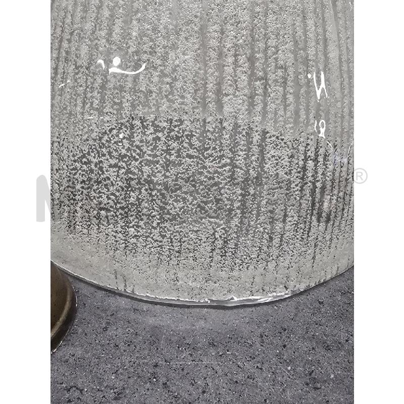 LAMPADARIO VETRO CUPOLA RIGATA  | Mercatino dell'Usato Acerra 3