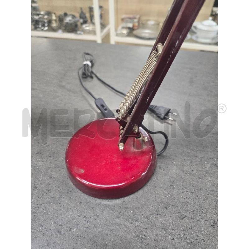 LAMPADA DA SCRIVANIA ROSSA | Mercatino dell'Usato Acerra 2