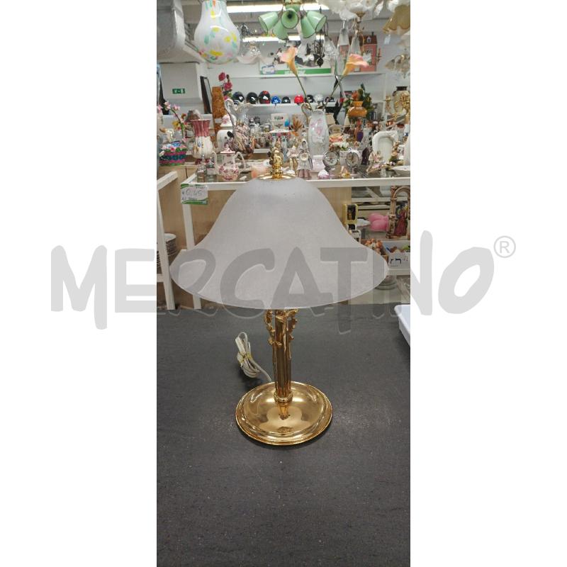 LAMPADA DORATA PARALUME VETRO  | Mercatino dell'Usato Acerra 1