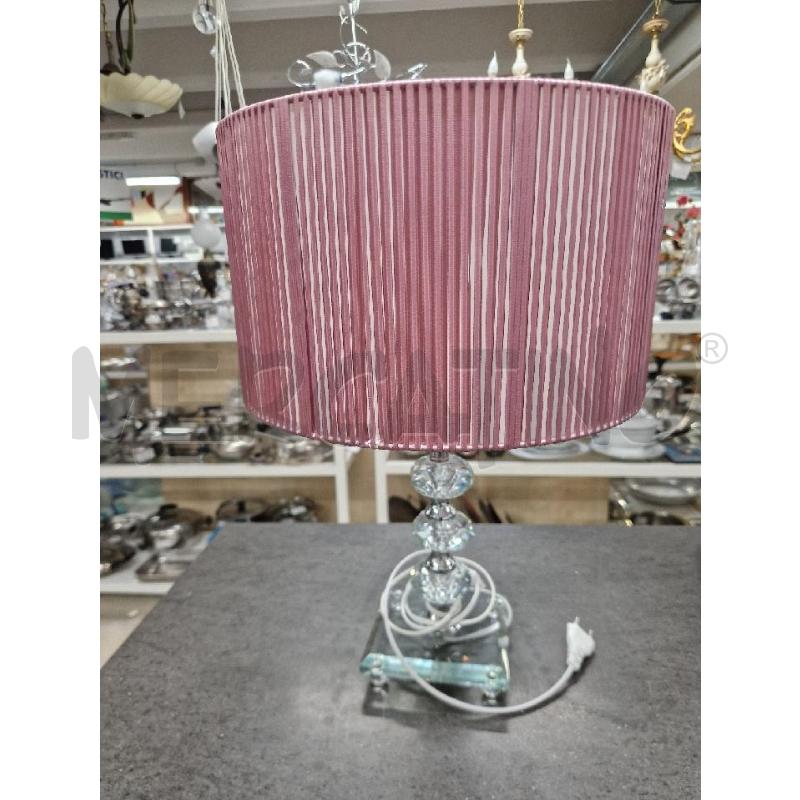 LAMPADA ROSA BIANCO VETRI | Mercatino dell'Usato Acerra 1