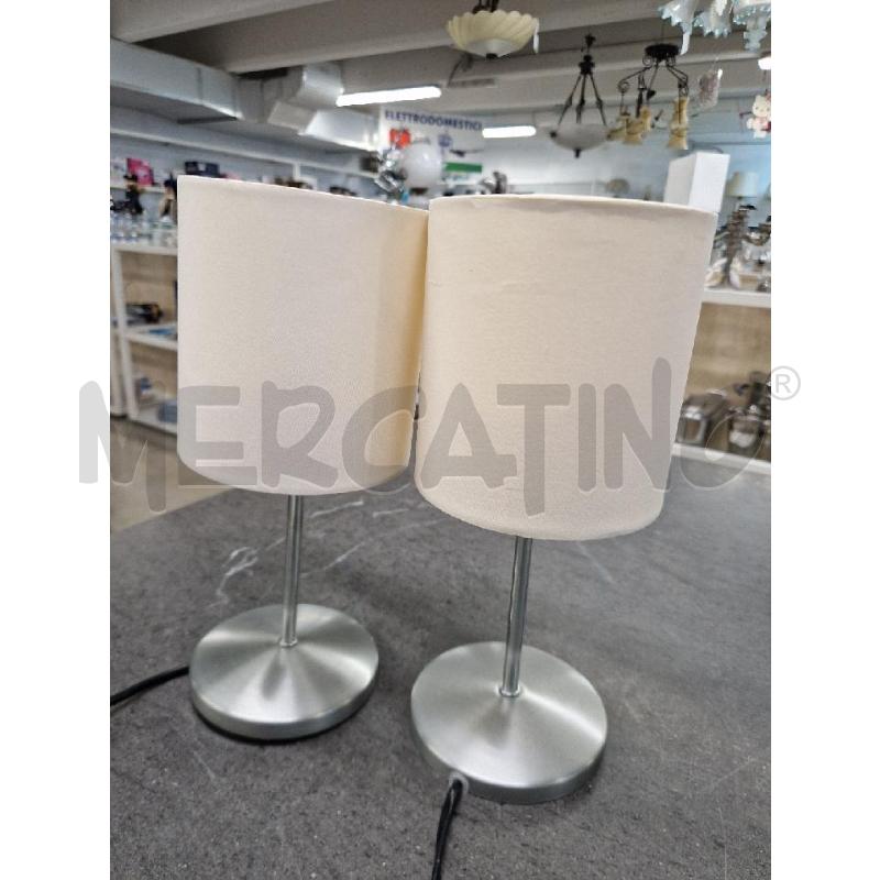 LAMPADE COPPIA SILVER BIANCO | Mercatino dell'Usato Acerra 1