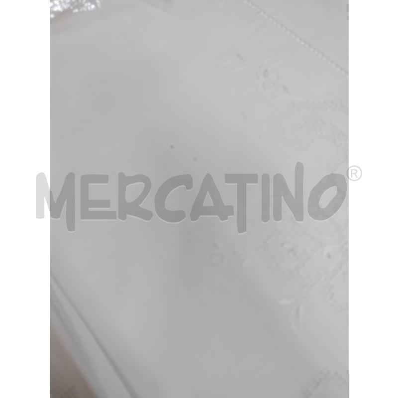 LENZUOLO MATRIMONIALE BIANCO RICAMATO DA RIVEDERE | Mercatino dell'Usato Acerra 2