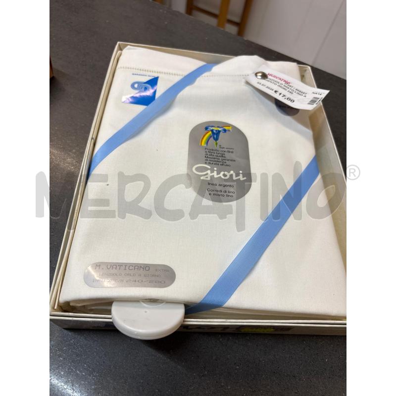 LENZUOLO MISTO LINO ARGENTO GIORI 240X280CM  | Mercatino dell'Usato Acerra 1
