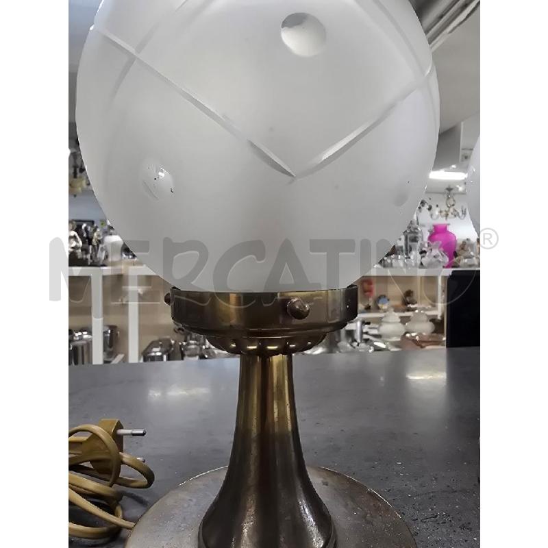 LUME COPPIA DORATO PARALUME SFERA VETRO | Mercatino dell'Usato Acerra 3