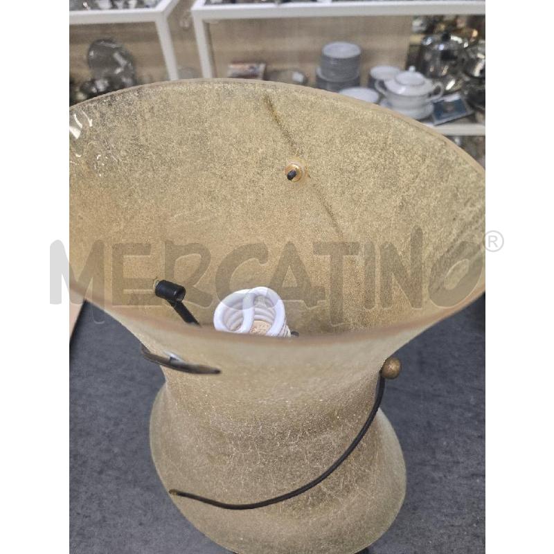 LUME GRANDE BASE MARRONE COPPA ARANCIONE | Mercatino dell'Usato Acerra 3