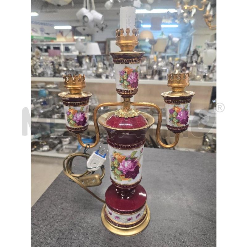 LUME VIOLA DORATO FIORI  | Mercatino dell'Usato Acerra 1